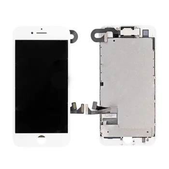 LCD ekrāns priekš iPhone 7 ar skārienjūtīgo stiklu un rāmi, balts