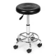 Regulējams grozāms meistara krēsls ModernHome ar ritentiņiem, melns