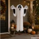 3D papīra spoks Halloween dekorācija, saliekams, balts