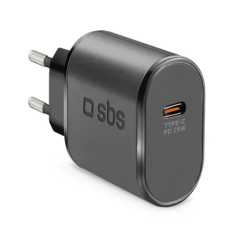 Tīkla lādētājs SBS TETR1CPD25 25W USB-C Power Delivery, melns