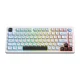 Bezvadu spēļu tastatūra ONIKUMA MT501, 75%, RGB, balta