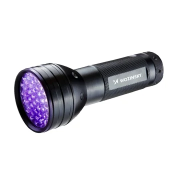 Wozinsky WLT-51L UV kabatas lukturis pēdu noteikšanai, 51 LED, IP65, melns