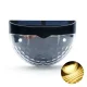 Sienas solārie LED dārza gaismekļi, 8 gab.