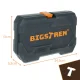 Bigstren instrumentu komplekts koferī, 56 daļas