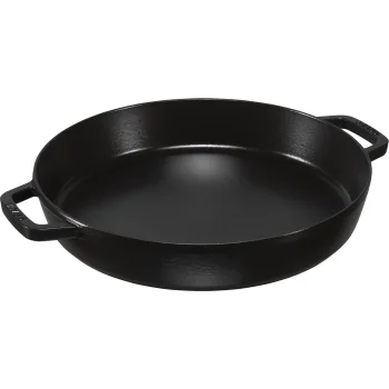 Staub čuguna panna ar 2 rokturiem 34 cm 4.36 l, melna