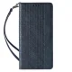 Atverams vāciņš Samsung Galaxy S23 Ultra Magnet Strap Case ar statīvu un siksniņu, zils