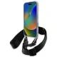 BMW M Edition Carbon Stripe & Strap Apple iPhone 16 Pro vāciņš, pelēks