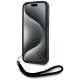 Karl Lagerfeld Saffiano Athleisure Stripes Cord iPhone 15 Pro Max vāciņš ar aukliņu, sarkans