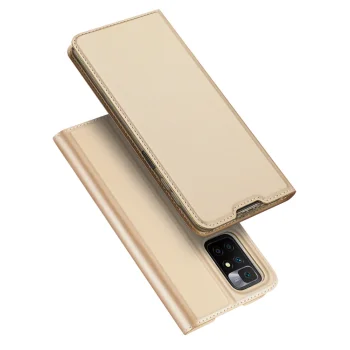 Dux Ducis Skin Pro atverams vāciņš maciņš grāmatiņa Xiaomi Redmi 10 zelta
