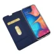 Samsung Galaxy A20e (SM-A202F) Magnetic Leather Case Cover Card Holder, Blue | Telefona Vāciņš Maciņš Apvalks...
