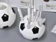 Galda organizators futbola bumbas formā, 9 cm, melns