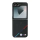BMW Carbon Tricolor vāciņš Samsung Galaxy Z Flip 6, Melns