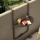 Piekaramais saliekams balkona galdiņš ModernHome, brūns