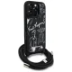 Karl Lagerfeld Crossbody Grained Pattern & Logo vāciņš iPhone 16 Pro Max - melns