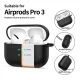 Austiņu maciņš Tech-Protect Silicone Hook priekš AirPods Pro 3, melns