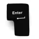 Liels Enter Taustiņš Antistress Spilvens USB | Big Key Button Stress Relief Pillow