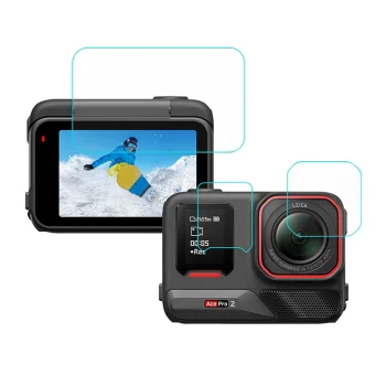 Aizsargplēvju komplekts Puluz 3in1 priekš Insta360 Ace Pro 2 (PU711T)