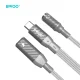 BWOO BZ67 adapteris 2in1 USB-C uz 3.5mm un USB-C PD 65W pelēks