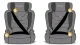 Nukido Louis Soft bērnu autosēdeklītis 15-36 kg Isofix, melns/pelēks