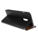 OnePlus 7 PU Leather Wallet Book Case Cover, Black | Vāks Maciņš Maks Grāmatiņa Apvalks