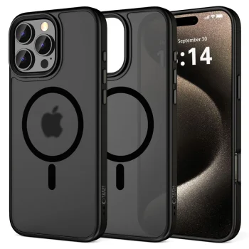 Tech-Protect iPhone 16 Pro vāciņš MagMat MagSafe, melns
