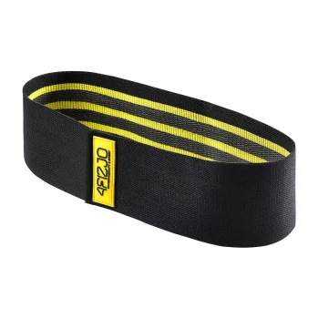 4Fizjo 126 Hip Band auduma pretestības gumija, 10-15 kg, melna/dzeltena