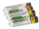 Uzlādējamās baterijas AAA R3 2700mAh, 4 gab. komplekts