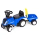 Multistore New Holland bērnu traktors ar piekabi, zils