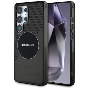 AMG Transparent Rhombs MagSafe vāciņš Samsung Galaxy S25 Ultra, melns