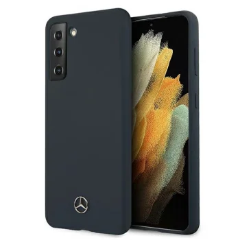 Mercedes Samsung Galaxy S21+ vāciņš Silicone Line, zils