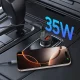 Tech-Protect CC02 autolādētājs 35W, USB-C / USB-A, melns