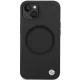 BMW iPhone 14 vāciņš Signature Liquid Silicone MagSafe, melns