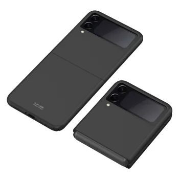 Samsung Galaxy Z Flip 3 5G Matt Hard Color Case Cover, Black | Silikona Vāciņš Maciņš Apvalks Bampers