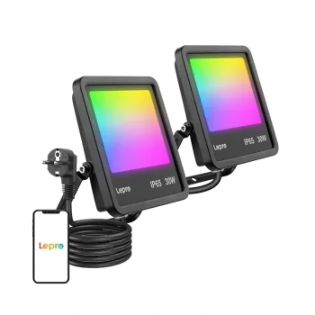 Lepro F1 viedais āra prožektors 30W RGB Wi-Fi