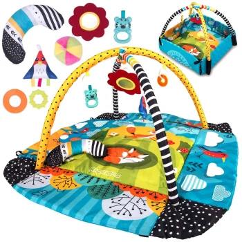 Ricokids 110x100cm Bērnu Interaktīvais Izglītojošais Paklājs, Lapsa | Kids Interactive Mat