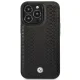 BMW iPhone 14 Pro Max maciņš BMHMP14X22RFGK Leather Diamond Pattern Melns