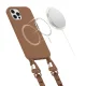 Tech-Protect iPhone 12 / 12 Pro vāciņš MagNecklace MagSafe, brūns