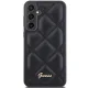 Guess Samsung Galaxy S23 FE vāciņš Quilted Metal Logo, melns