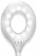 Bakalu KZ1072 LED galda lampa ar organizatoru, balta