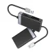 Atmiņas karšu lasītājs Orico CL4D-A3 USB-A 3.0 SD microSD CF MS, melns/sudraba