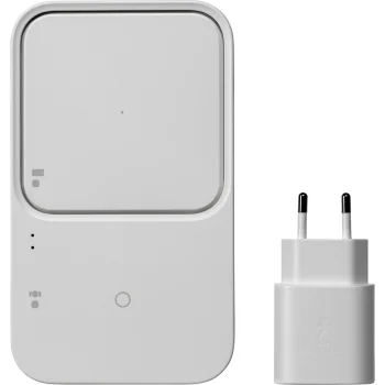 Samsung Wireless Charger Duo 15W bezvadu lādētājs ar lādētāju un kabeli, balts