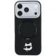 Karl Lagerfeld Ring Stand 360 Choupette MagSafe vāciņš iPhone 18 Pro Max / 17 Pro Max, melns