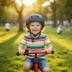 Bērnu velo ķivere Trike Fix ar LED, M (55-58 cm), tumši zila