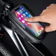 Tech-Protect V2 velosoma uz rāmja ar telefona nodalījumu 1l, melna