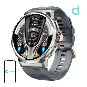 Viedpulkstenis Colmi V69 1.85" Bluetooth 5.2 IP68 710 mAh, sudraba