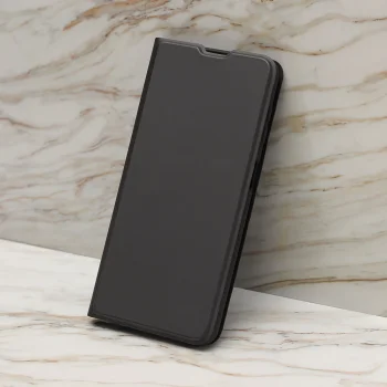 Apple iPhone 16 Plus 6.7'' Smart Soft Book Case Cover, Black | Telefona Vāciņš Maciņš Apvalks Grāmatiņa