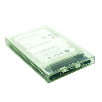 2.5" SATA HDD / SSD ārējais korpuss, USB 3.1 Type-C, caurspīdīgs