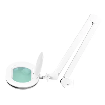 Elegante 6028 kosmētiskā lampa ar lupu, 60 LED SMD, 5D, stiprināma pie galda