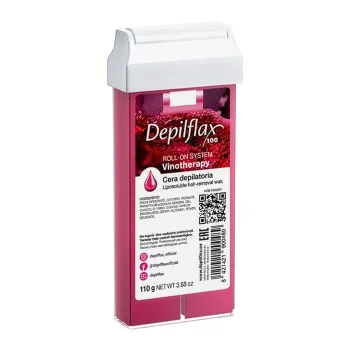 Depilācijas vasks kasetnē Depilflax 100 Vinotherapy, rullītis, 110 g