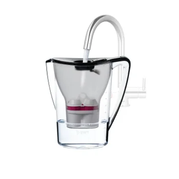 Ūdens filtra krūze BWT Aqualizer Home 125640995 2.7 l ar 2 kasetnēm, melna